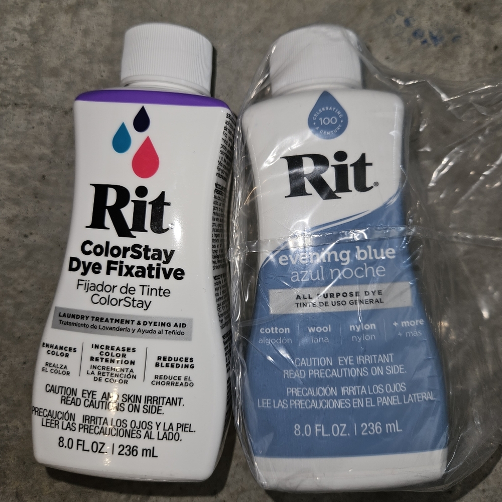 RIT clothes Dye.  I have many of them.  2 bottles for $5